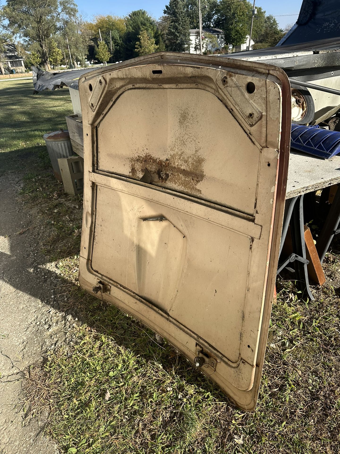 55 56 57 Ford Thunderbird Hood With Hood Grill And Lock