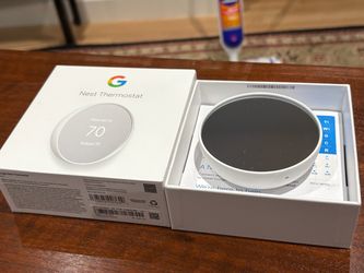 Google Nest Thermostat – Snow/White – Never Used – $35