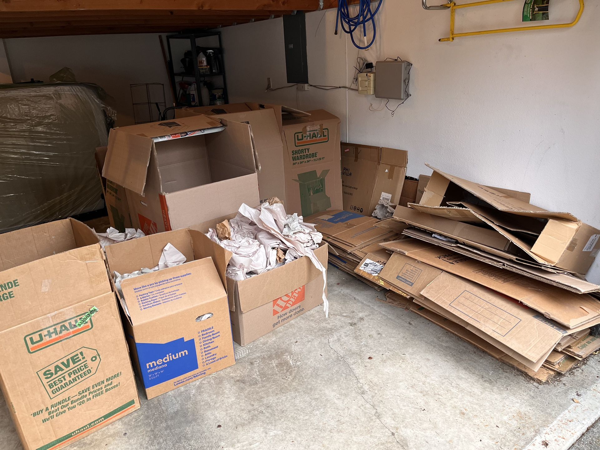 Packing Boxes And Paper