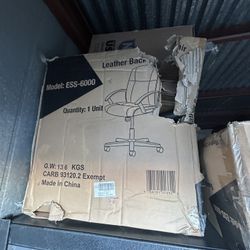 Black Leather Office Chair 