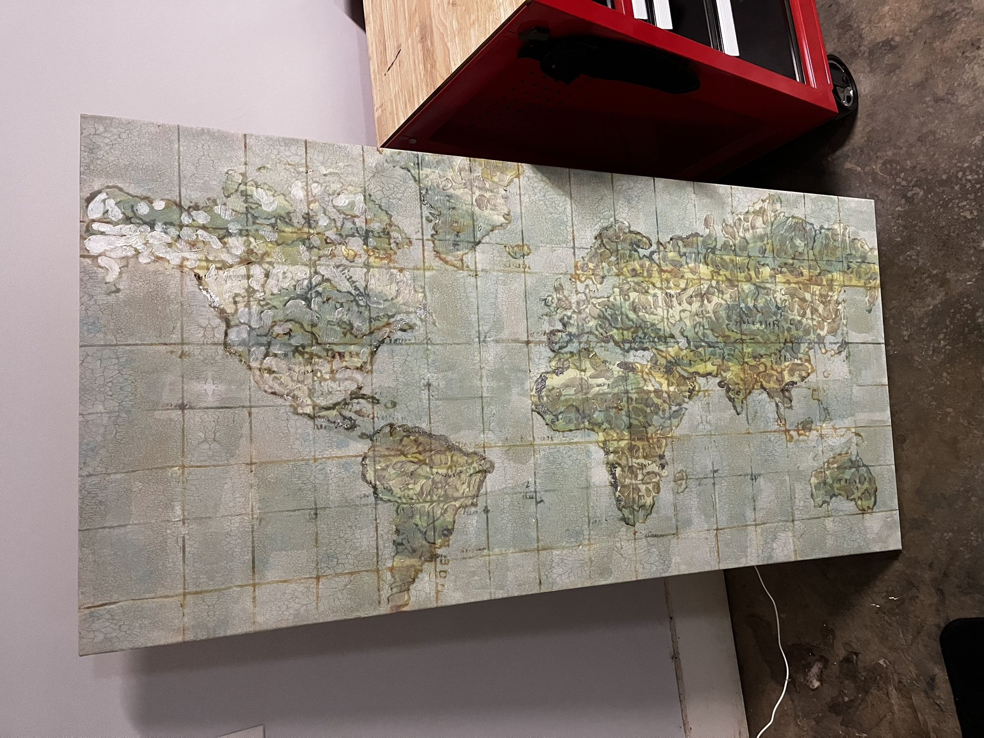 World Map Painting