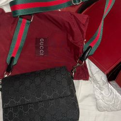 GUCCI small Canvas Cross Body Bag 