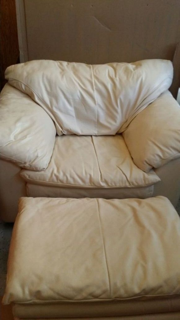 Soft easy chair & ottoman