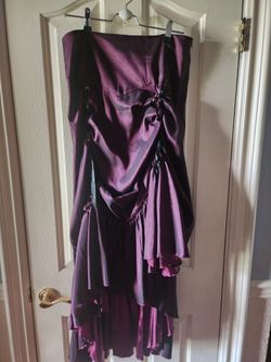 Gothic Victorian Steampunk Purple Bustle Skirt – Chic Star – Size 42
