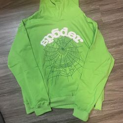 Green Sp5der Hoodie 