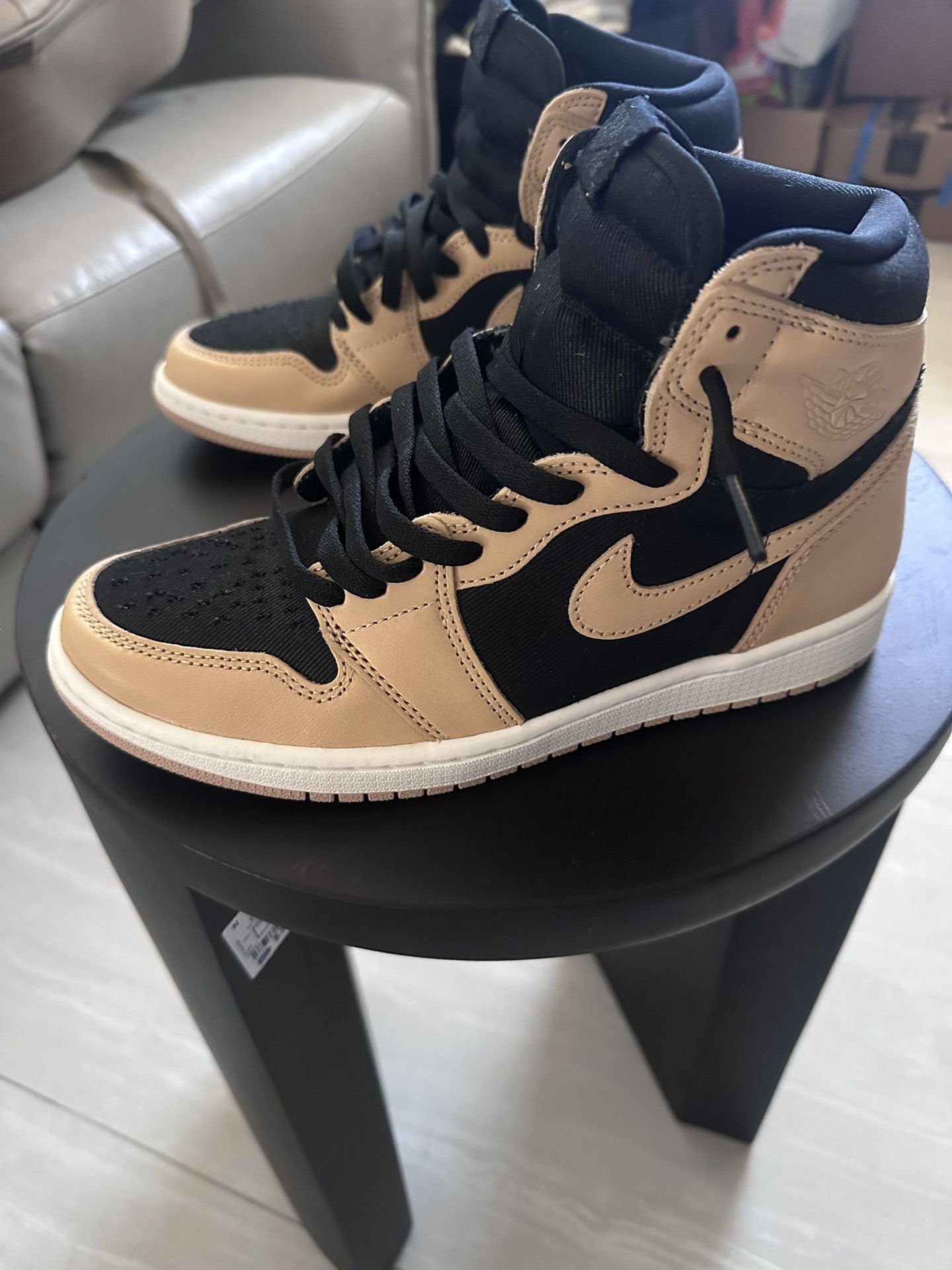 Nike Air Jordan 1 OG Heirloom Vachetta Tan Black White Size 8
