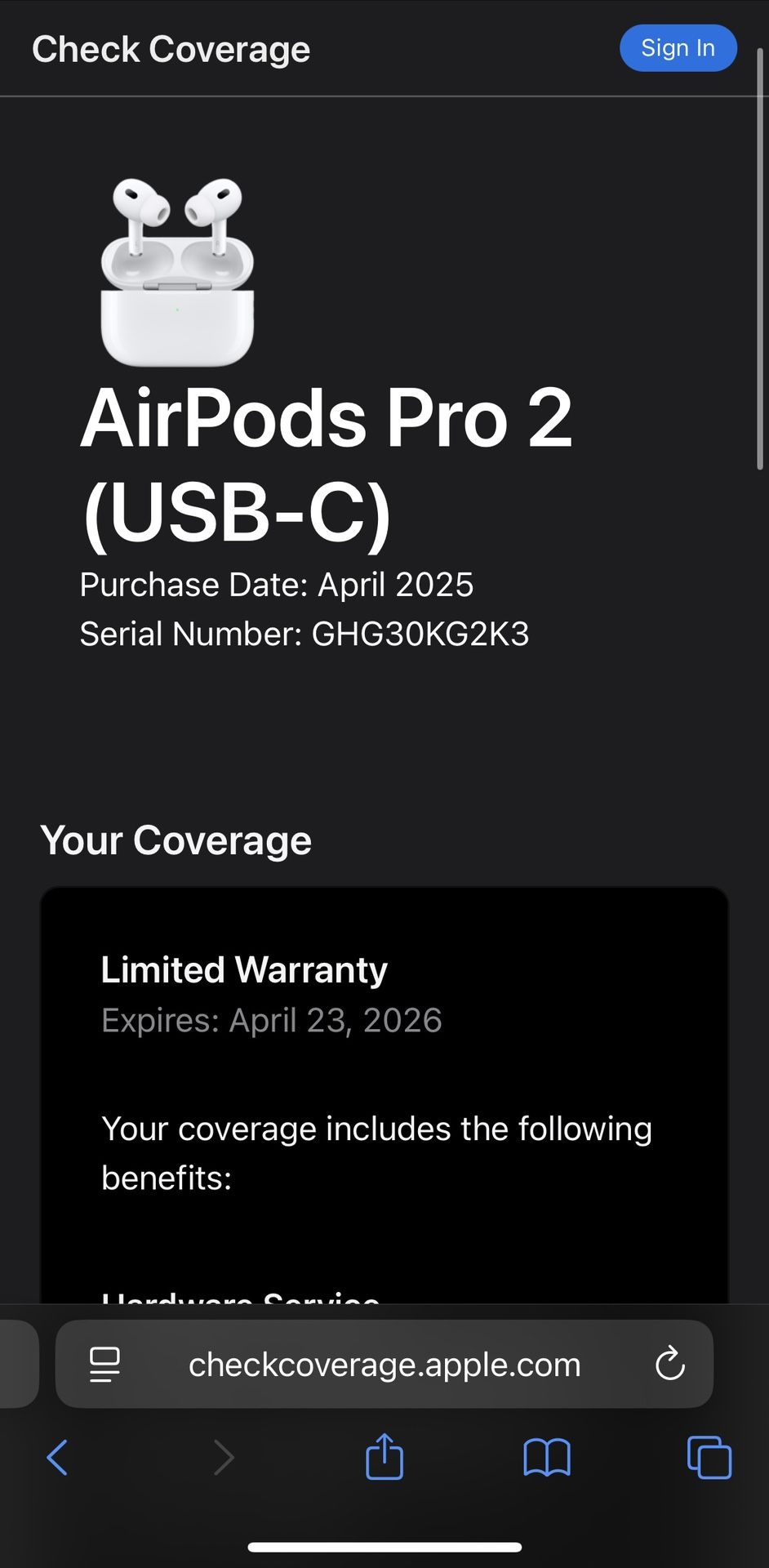 AirPod 2 (usb c)