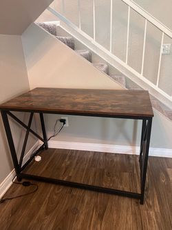 Desk and small table