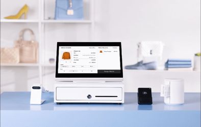 Wix White POS System with Cash Drawer