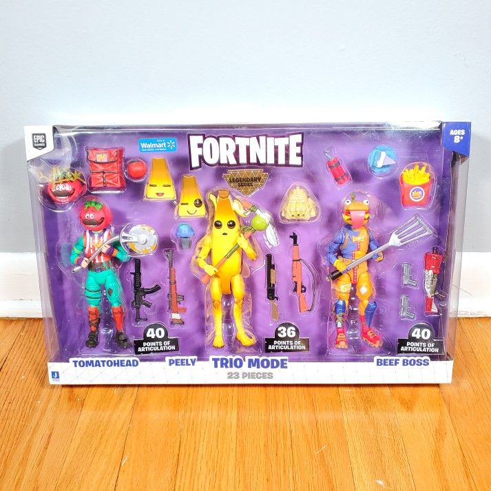 Fortnite Legendary Series Trio Mode 6” Action Figures Peely Tomatohead Lot Set