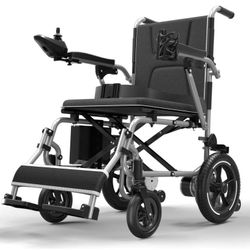 COOLHUT 37 Lbs Electric Wheelchair 25+ Miles Long Travel Range, Foldable & Lightweight Motorized Wheelchair with Safety Features Hold Up 350lbs 8-Year