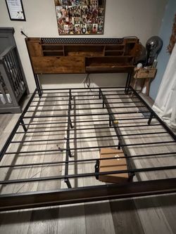 King size bed frame