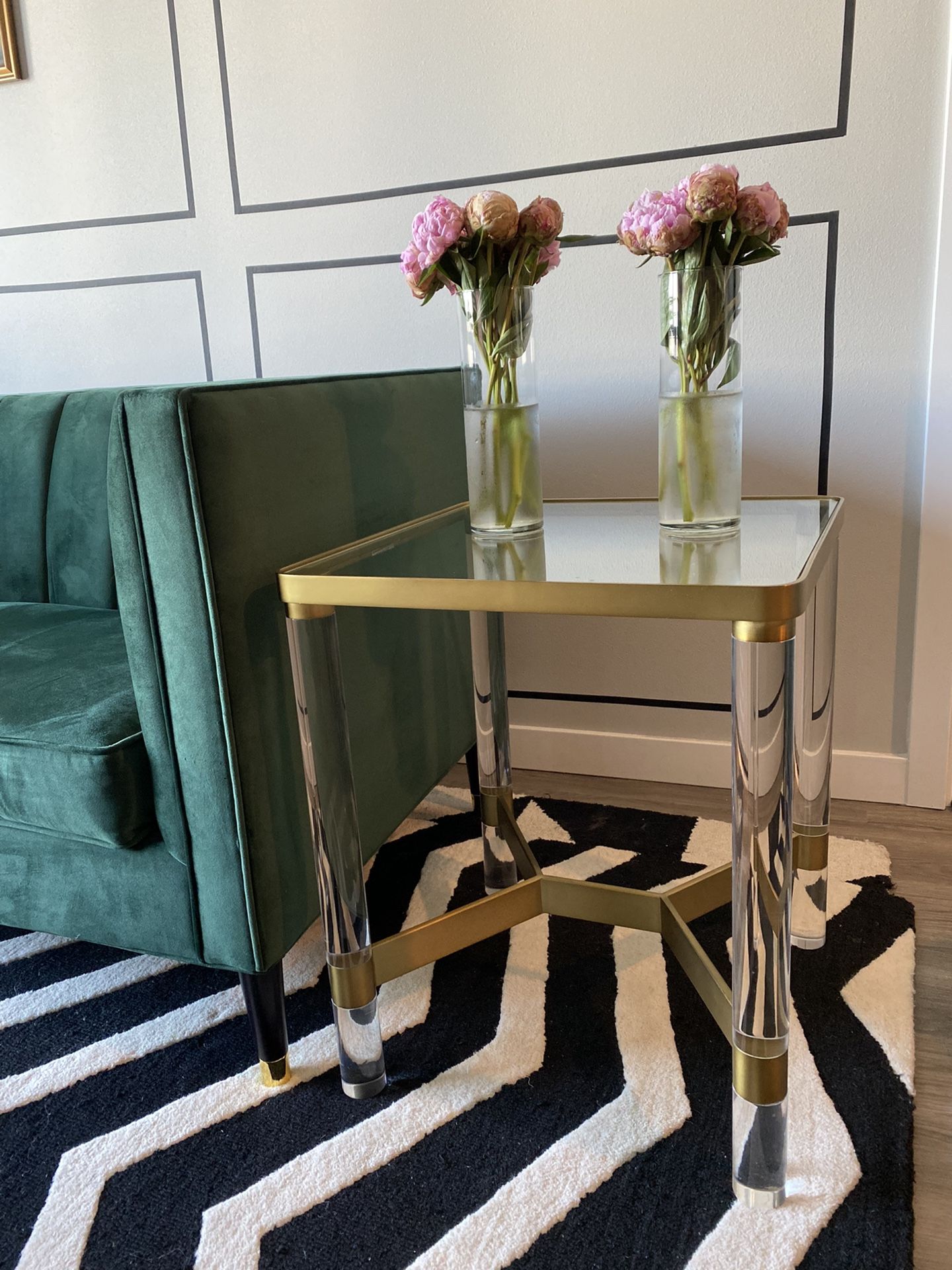 Oscarine Lucite End Table from Anthropologie