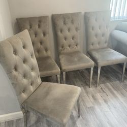 Dinning Table With Chairs, 2 Couch’s, Coffee Table