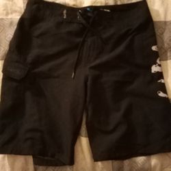 Salt Life Men's SLX-QD Board Shorts - Black - Size 32 - Barely Used