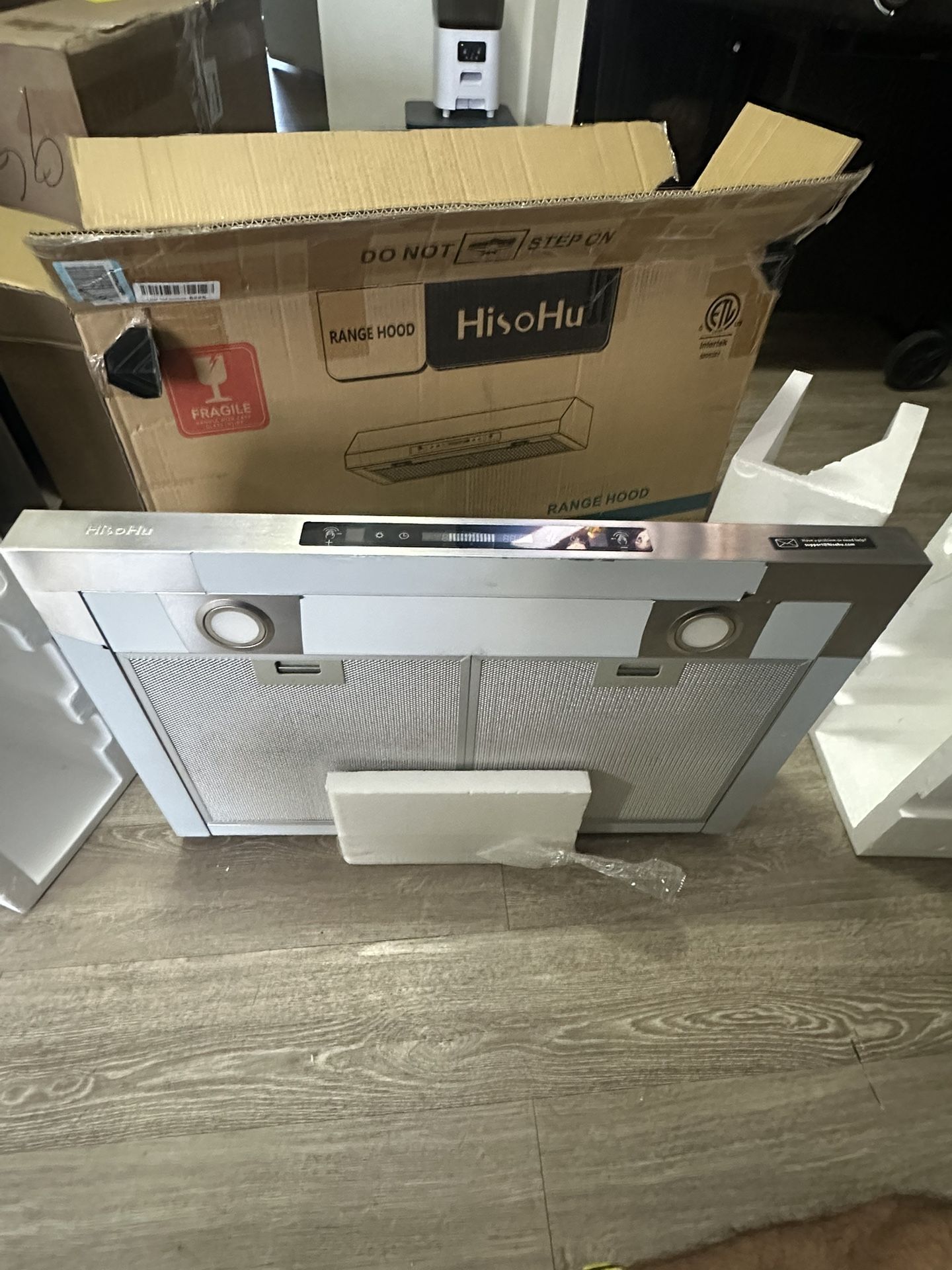 HisoHu 30 Inch Under Cabinet Range Hood