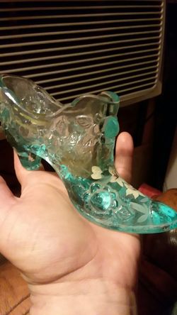 Rare Fenton handpainted glass