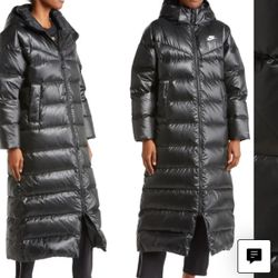 Quilted Longline Down Parka