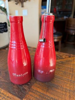 Le Creuset Oil & Vinegar Cruet Set – Cerise Red – Williams Sonoma
