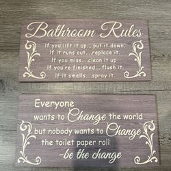 Bathroom Sign