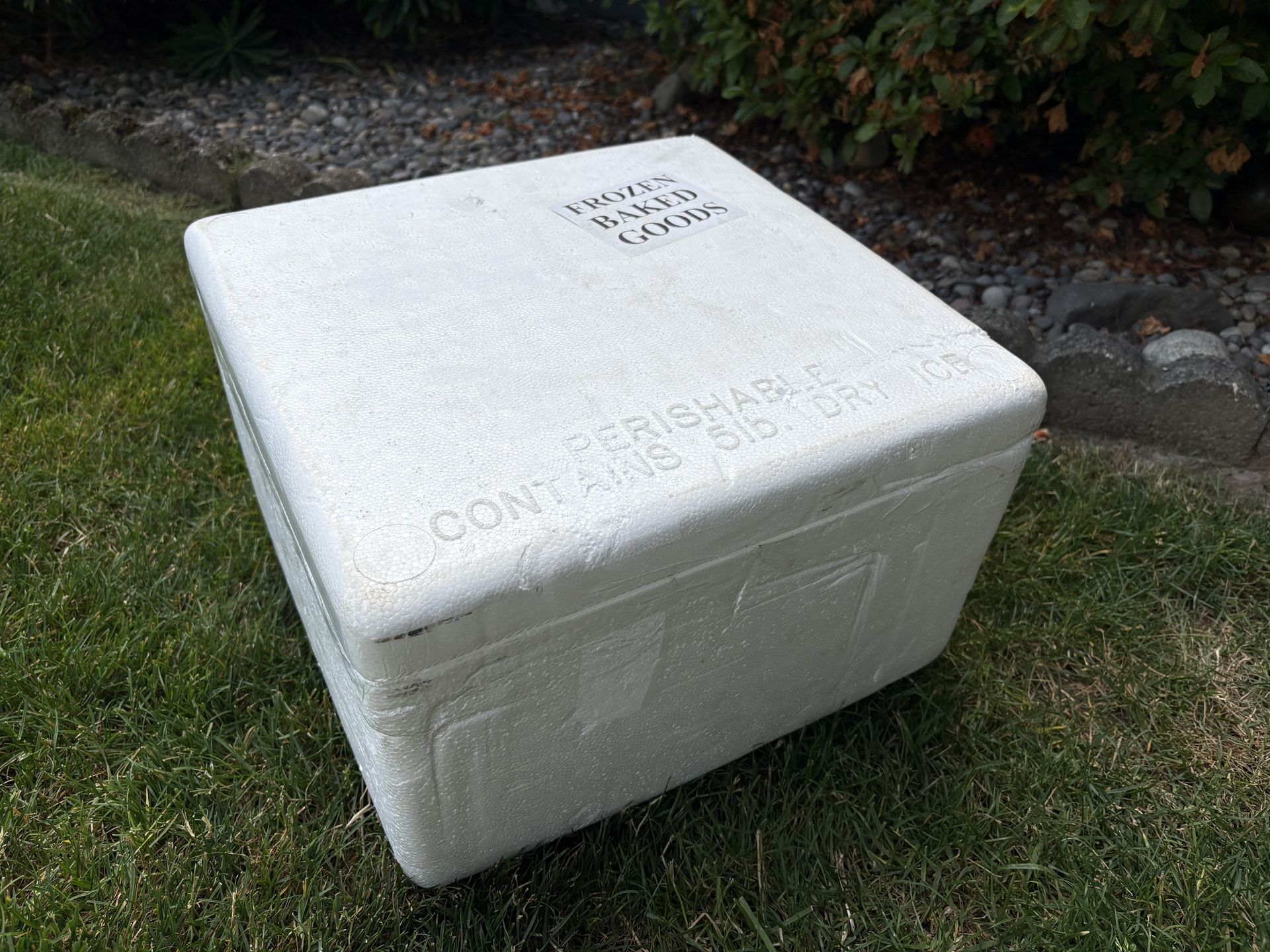 Styrofoam Box 15”x14.5”x 9.5”