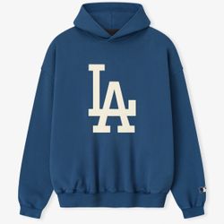 Los Angeles Dodgers Fear of God x MLB Unisex Sport Hoodie - Blue Size XL