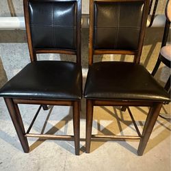 Wooden Pair Of Chairs 