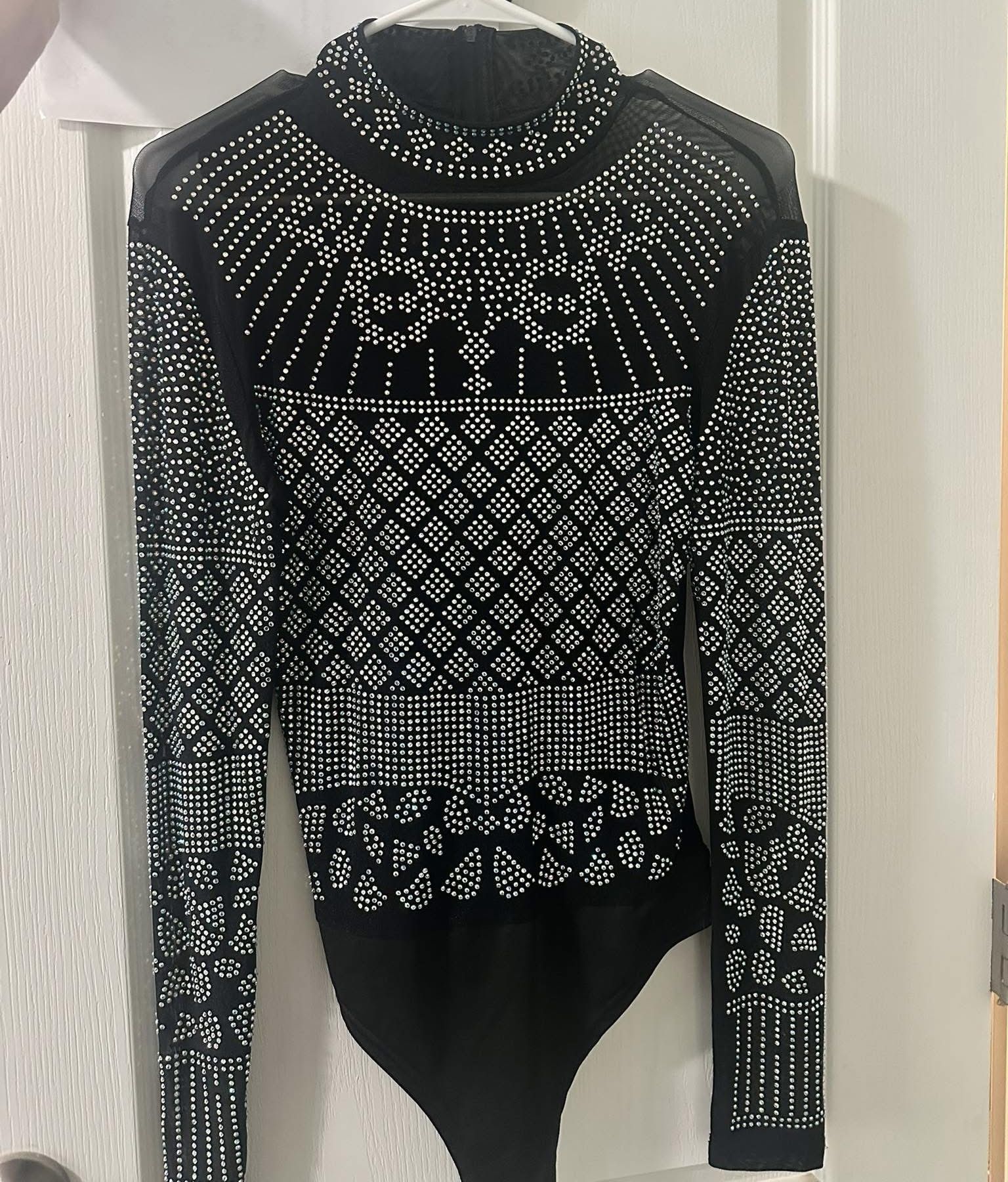 Rhinestone Bodysuit Size Large