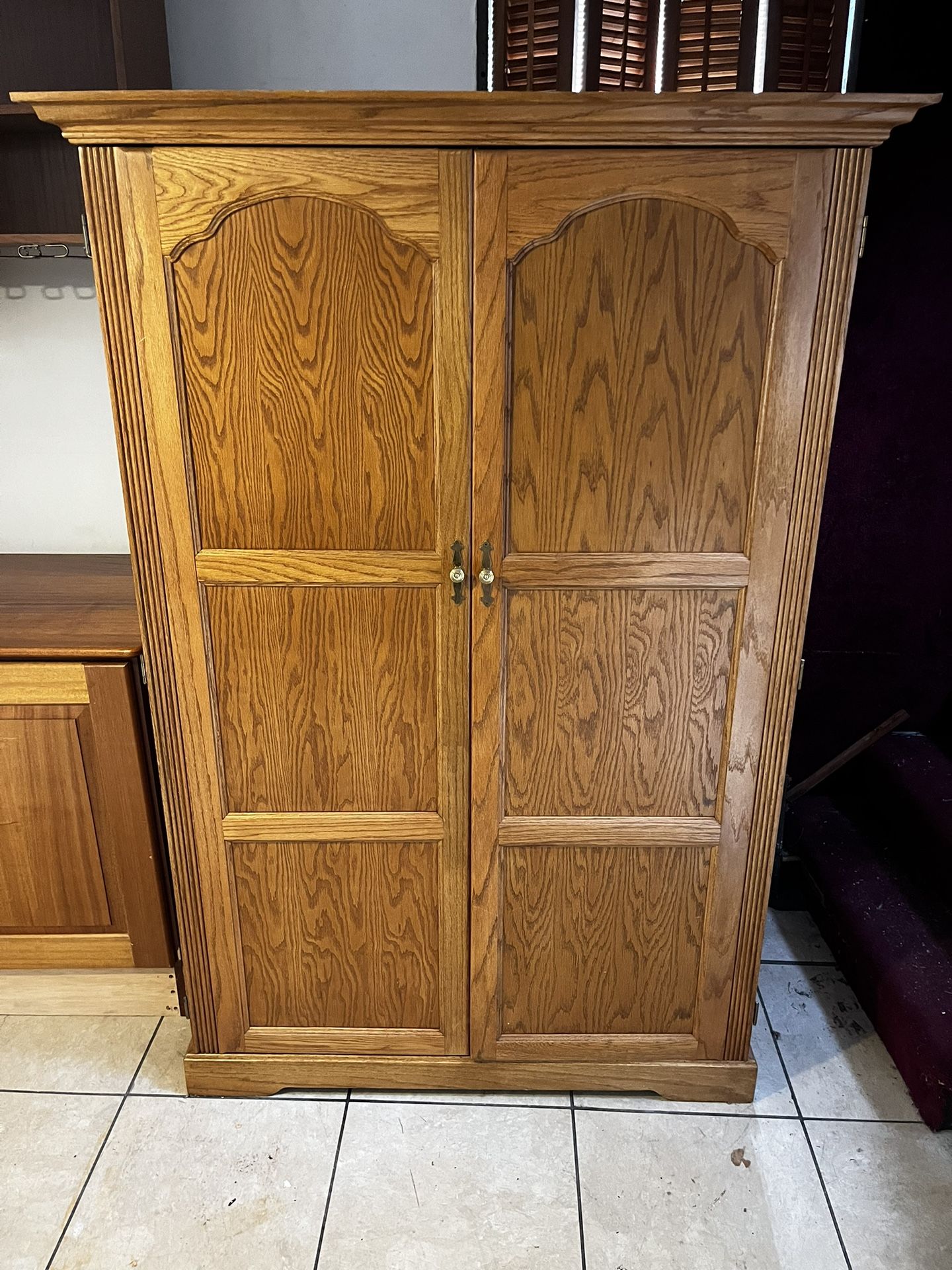 Nice Double Door Hidden Desk