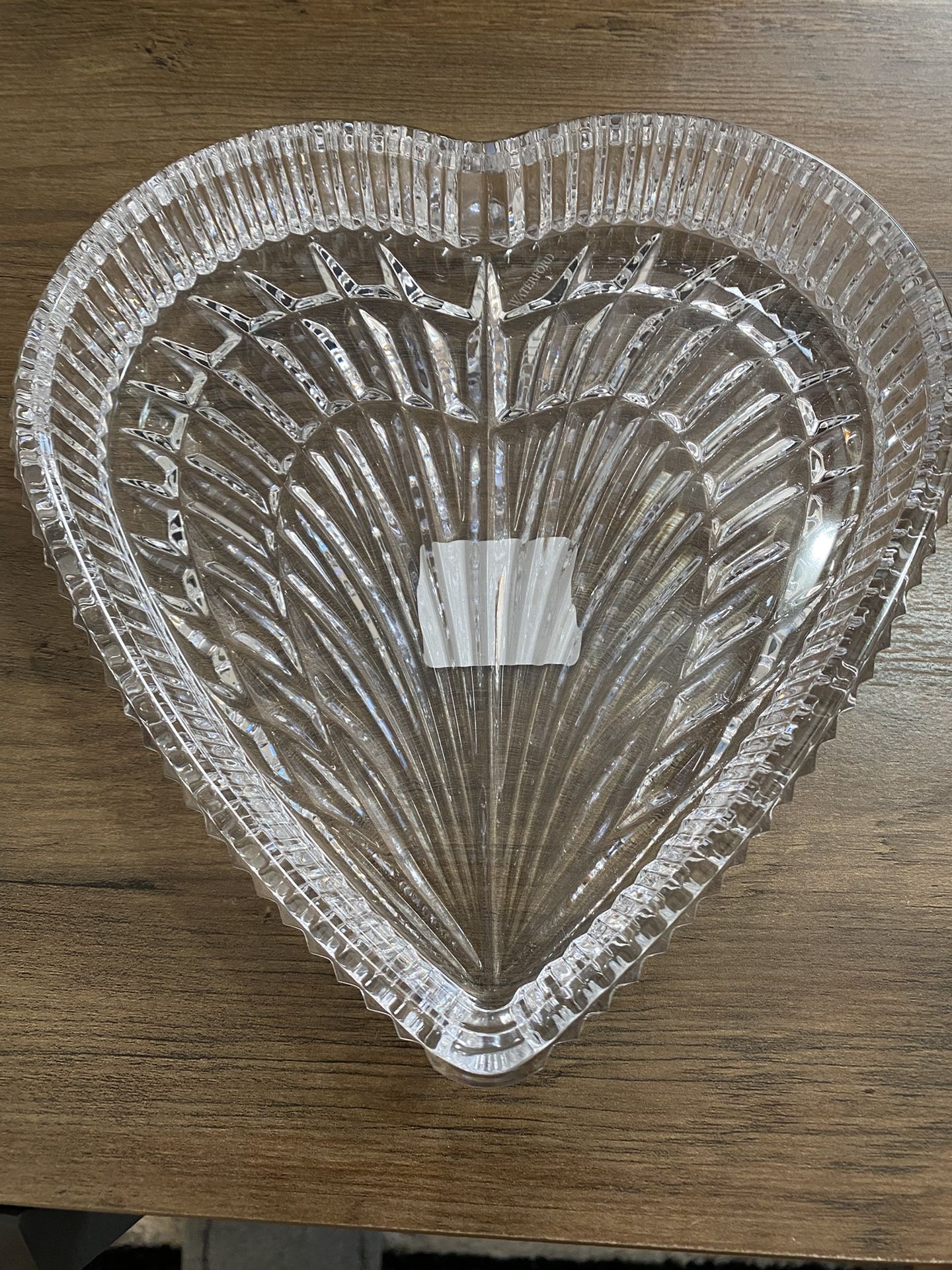 Waterford lead crystal heart dish