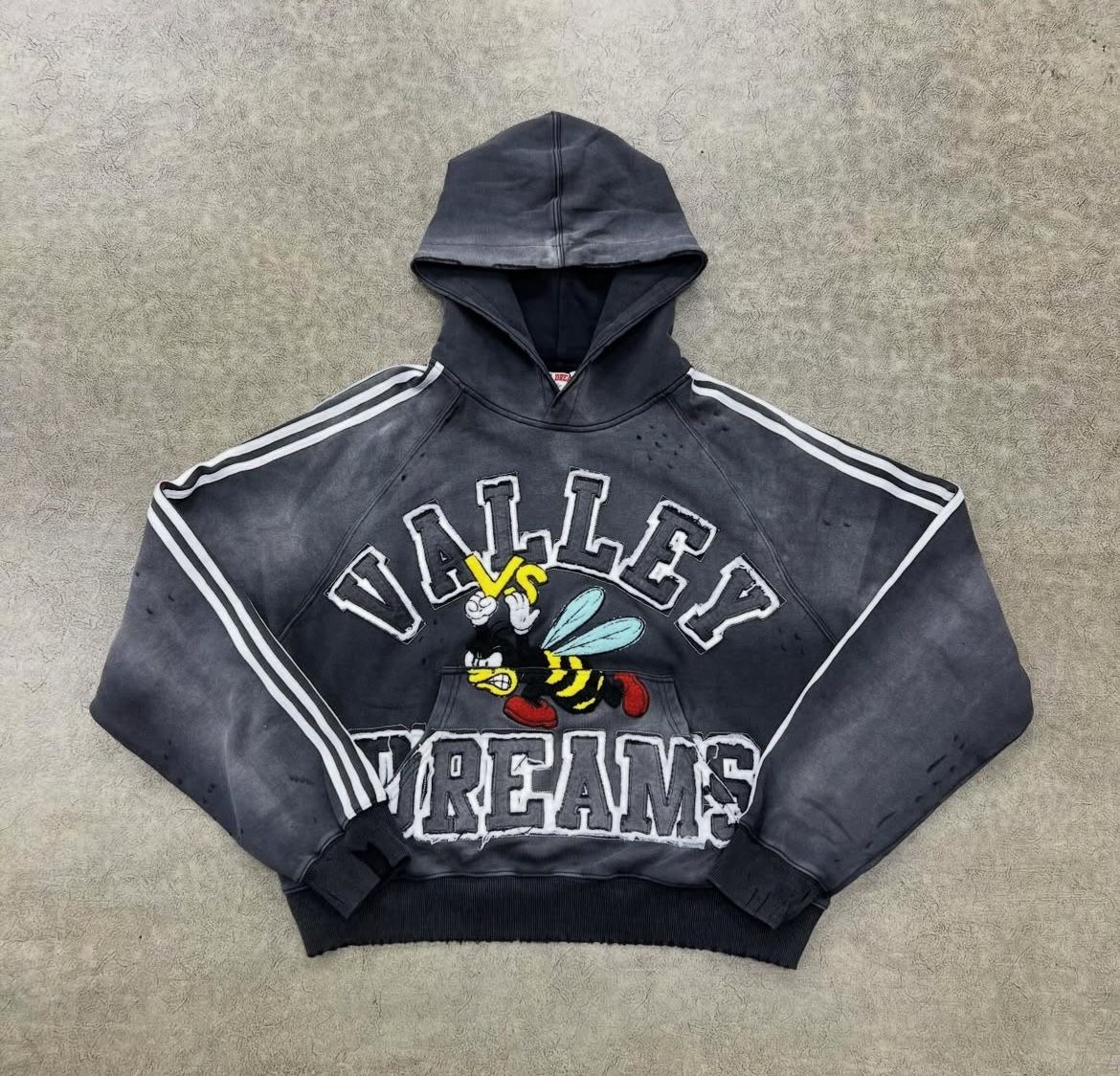 Black and Grey Valley Dreams Hoodie