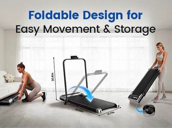 Walking Pad Treadmill for Home, Walking Pad with Incline and Handle Bar
