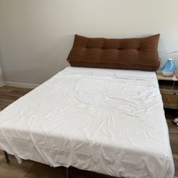 Full Size Bed Frame + Mattress + Head Board 