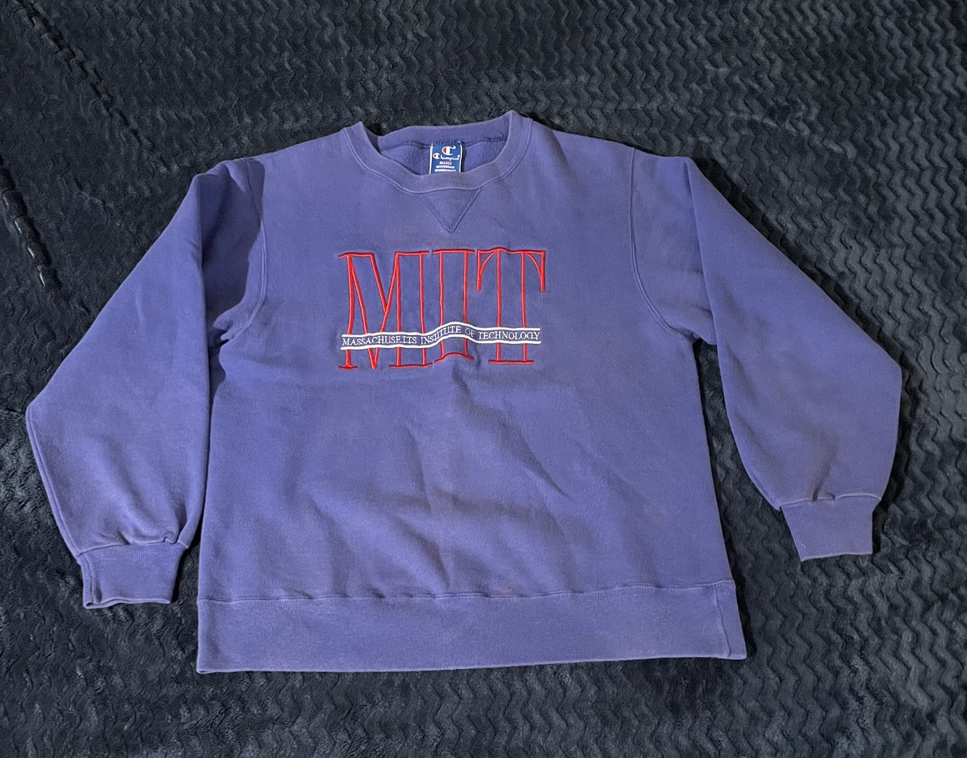Vintage Champion MIT Sweatshirt Mens Large L Massachusetts 90s 80s Embroidered