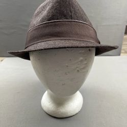Stetson All American Adult Size L/XL Wool Blend Banded Fedora Brown