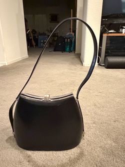 Mira Collection Black Structured Shoulder Bag