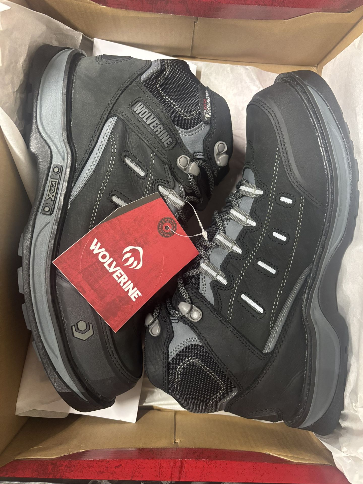 Wolverine Soft Toe Work Boots Size 9