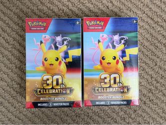 Pokémon 30th celebration booster bundles