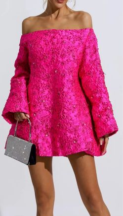 Pink mini dress