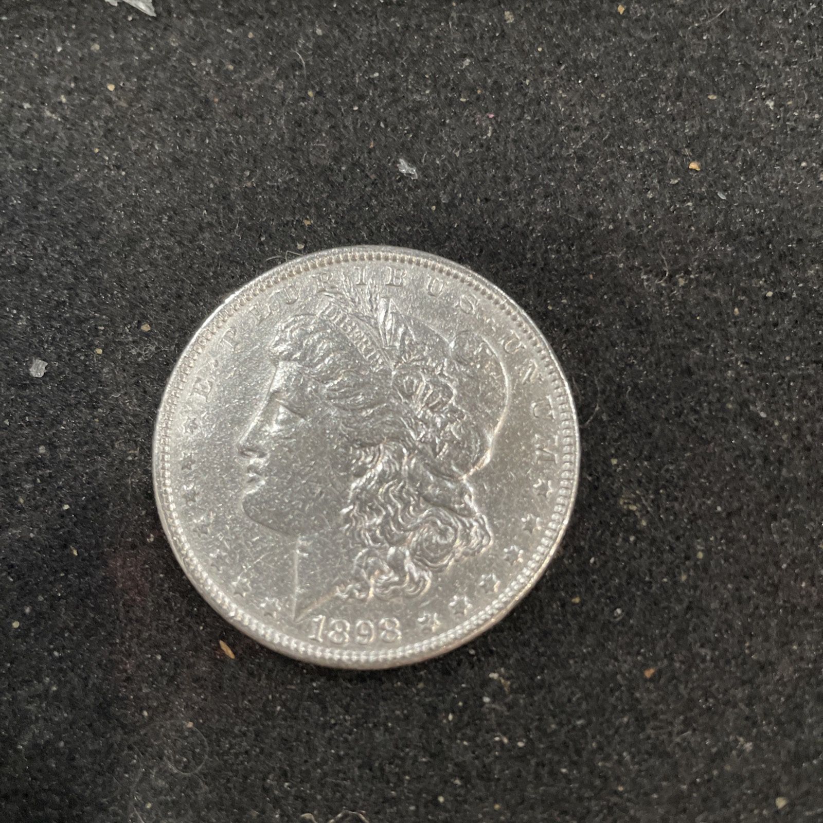 1898 Silver A/U Morgan Dollar In Excellent Condition 270