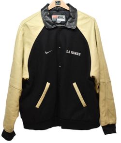 Nike LA Kings Men's Jacket 2XL XXL - Black Beige
