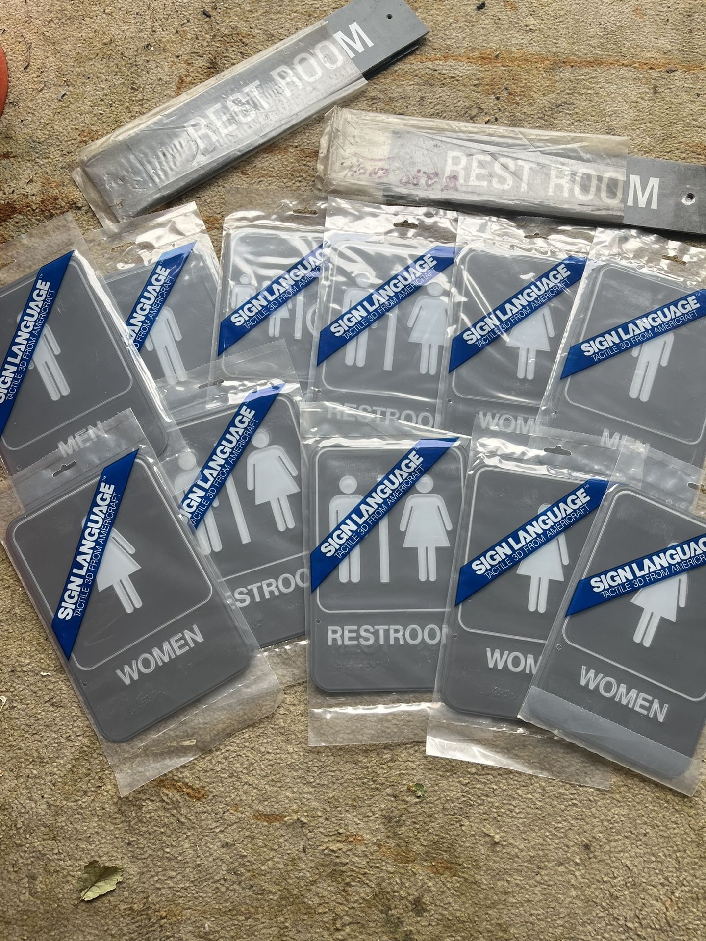 New Bathroom Signs