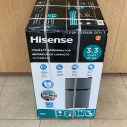 HISENSE 3.3 CU.FT. COMPACT REFRIGERATOR LCT33D6ASE.