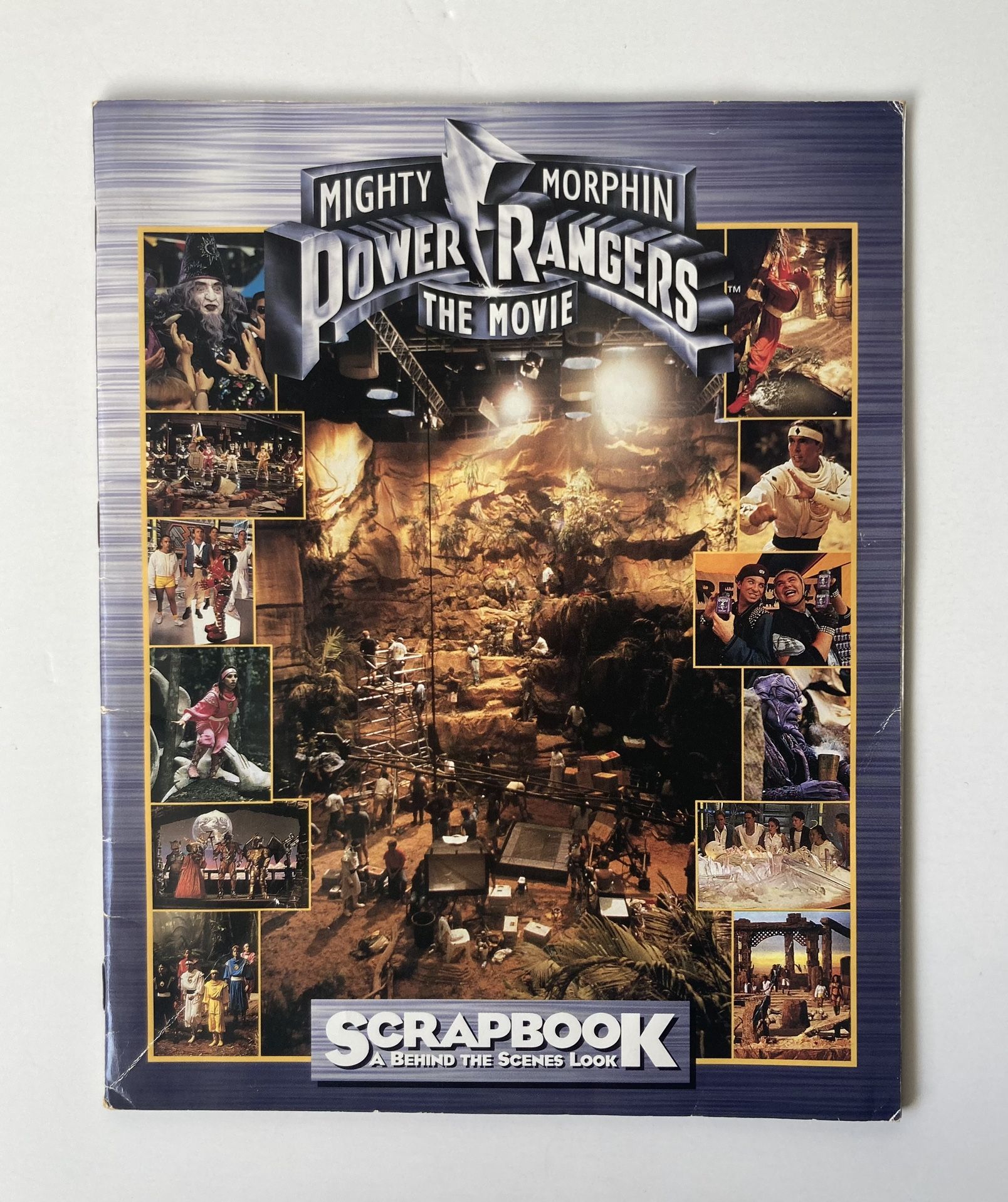 1995 Mighty Morphin Power Rangers The Movie Book behind the scenes Scrapbook