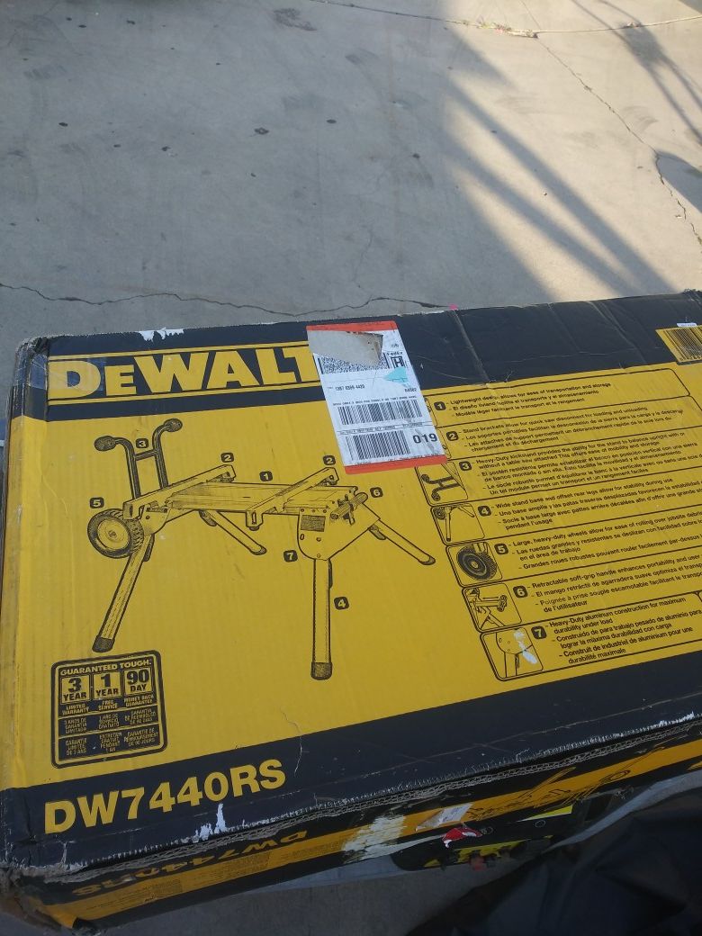Bench for table saw or chopsaw new seal package