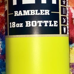 Yeti Rambler 18 oz Bottle with Straw Cap , New