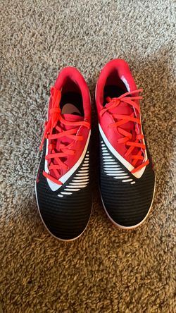 Red and Black Soccer Cleats