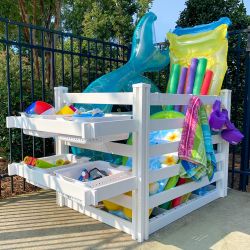 Pool toy organizer