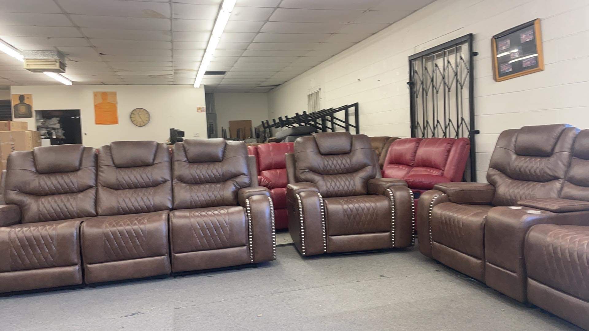 New Recliner Couch , Loveseat And Chair Only $50 Down Payment