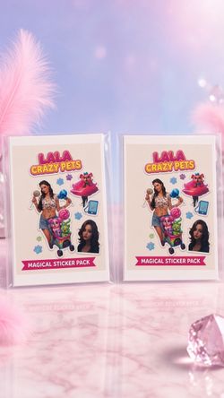 Lala Crazy Pets Magical Sticker Pack